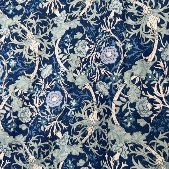 Hyacinth House Tuckernuck Bowen Dress Mini Tunic Two-Toned Blue Floral Small - Picture 8 of 11